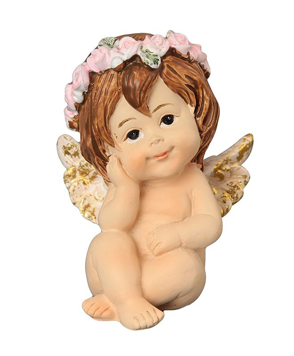 Фигурка декоративная Elan Gallery Ангелочек в венке, высота 7,5 см670137 Фигурка декоративная Elan Gallery Ангелочек в венке, высота 7,5 см670137Декоративная фигурка Elan Gallery в виде ангелочка станет прекрасным сувениром, который вызовет улыбку и поднимет настроение. Фигурка выполнена из полистоуна.