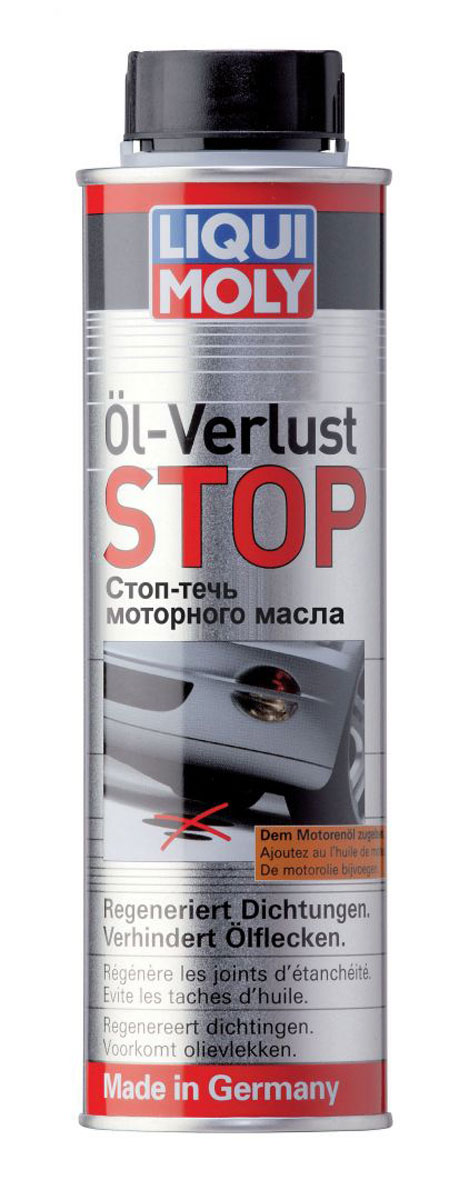 Средство для остановки течи моторного масла Liqui Moly Oil-Verlust-Stop, 0,3 л2706 (ПО) Средство для остановки течи моторного масла Liqui Moly Oil-Verlust-Stop, 0,3 л2706 (ПО)Средство Liqui Moly Oil-Verlust-Stop останавливает и предотвращает утечку масла из системы. Работает путем восстановления эластичности резиновых и пластиковых прокладок и за счет восстановления высокотемпературной вязкости моторного масла.Присадка восстанавливает эластичность резиновых и пластиковых прокладок, сальников, снижает расход масла на угар на маслосъемных кольцах (за счет стабилизации высокотемпературной вязкости) и на направляющих клапанах (за счет восстановления эластичности маслосъемных колпачков). Предотвращает образование сизого выхлопного дыма. Выравнивает высокотемпературную вязкость масла и снижает шумы при работе двигателя. Способствует восстановлению компрессии.Особенности:Снижает потери масла при неплотностях в ЦПГ и направляющих клапанов.Предотвращает образование сизого дыма из выхлопной трубы.Предотвращает потери масла из-за потери эластичности сальников и уплотнителей.Восстанавливает эластичность пластиковых и резиновых эластомеров - уменьшает шумы при работе двигателя.Предотвращает загрязнение окружающей среды.Товар сертифицирован.