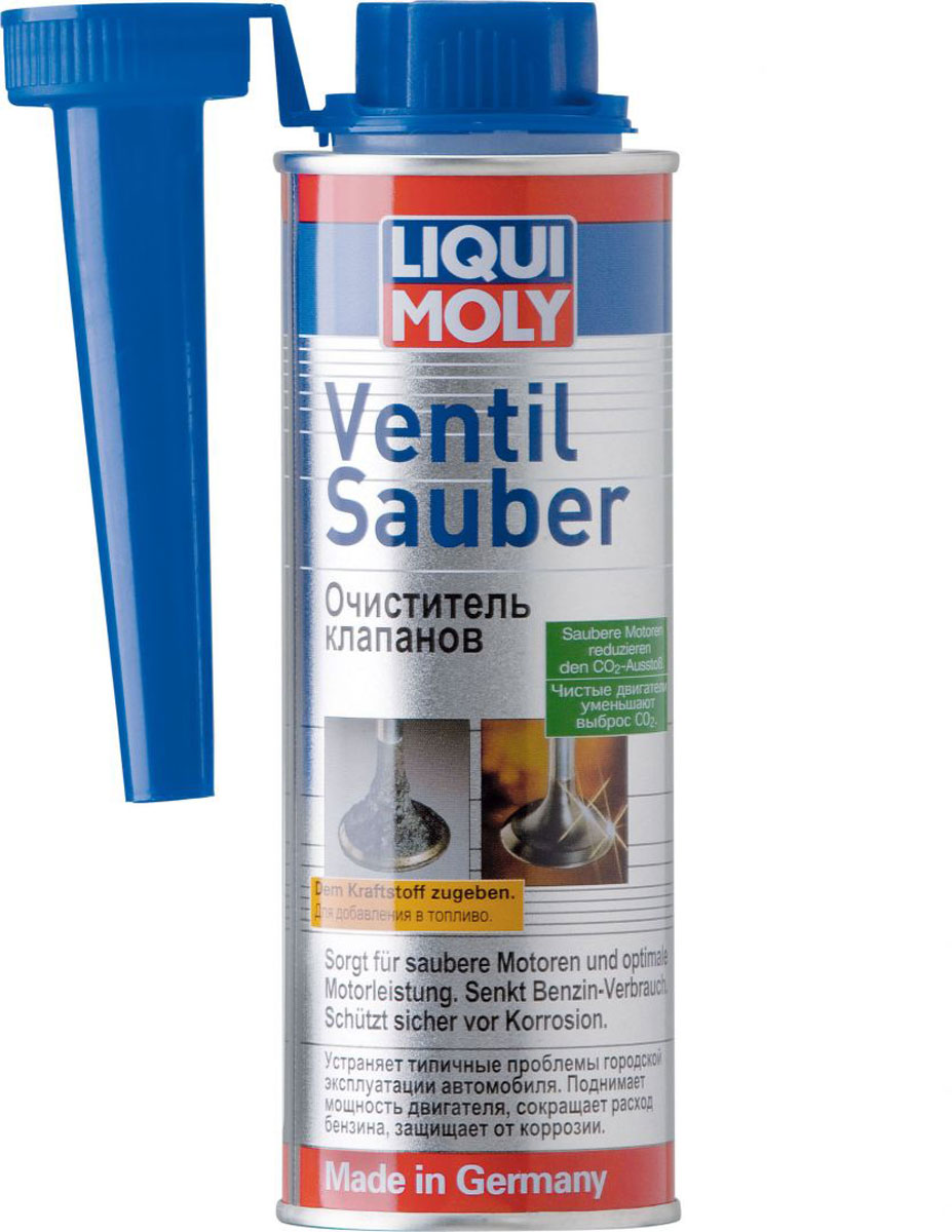 Очиститель клапанов LiquiMoly Ventil Sauber LiquiMoly, 250 мл1989 Очиститель клапанов LiquiMoly Ventil Sauber LiquiMoly, 250 мл1989Средство для очистки клапанов. Максимально эффективно избавляет клапаны от нагара и отложений. Оптимально очищает от отложений всю систему впрыска, в том числе камеру сгорания.
