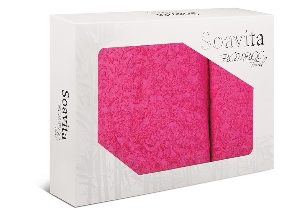 Комплект махровых полотенец Soavita Flamingo, цвет: черничный, 2 шт4005065 Комплект махровых полотенец Soavita Flamingo, цвет: черничный, 2 шт4005065Комплект полотенец сделан из жаккарда - самой красивой ткани из хлопка. Жаккардовая ткань имеет сложную структуру плетения (вертикальный и горизонтальный повтор рисунка). Поэтому такие полотенца отличаются высокой плотностью, износостойкостью и при этом необычайной нежностью. Полотенца из жаккарда - это лучший выбор продукции из хлопка! Soavita – это популярный бренд домашнего текстиля. Дизайнерская студия этой фирмы находится во Флоренции, Италия. Производство перенесено в Китай, чтобы сделать продукцию более доступной для покупателей. Таким образом, вы имеете возможность покупать продукцию европейского качества совсем не дорого. Домашний текстиль прослужит вам долго: все детали качественно прошиты, ткани очень плотные, рисунок наносится безопасными для здоровья красителями, не линяет и держится много лет. Все изделия упакованы в подарочные упаковки.