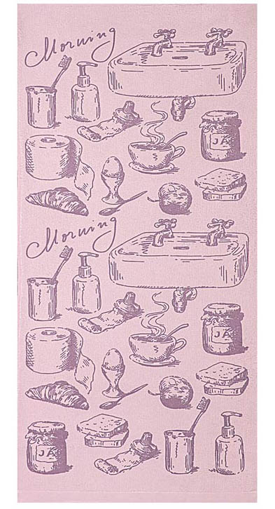 Полотенце кухонное Soavita Kitchen Mix Morning, цвет: лиловый, 34 х 76 смVT-1520(SR) Полотенце кухонное Soavita Kitchen Mix Morning, цвет: лиловый, 34 х 76 смVT-1520(SR)Кухонное полотенце Soavita Kitchen Mix Morning, выполненное из высококачественной микрофибры (полиэстер), оформлено оригинальным рисунком. Микрофибра - материал высочайшего качества, изготовленный из сложных микроволокон, по ощущениям напоминает велюр и передающий уникальное и невероятное чувство мягкости. Ткань из микрофибры дышащая, устойчива к загрязнениям и пятнам, сохраняет свой высококачественный внешний вид и уникальную мягкость в течении всего срока службы. Изделие предназначено для использования на кухне и в столовой.Такое полотенце станет отличным вариантом для практичной и современной хозяйки.