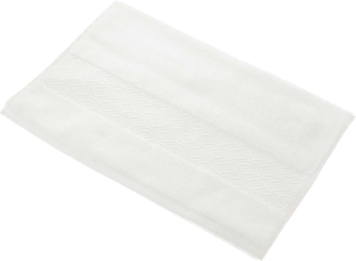 Полотенце Issimo Home Delphine, цвет: белый, 50 x 90 см4712 Полотенце Issimo Home Delphine, цвет: белый, 50 x 90 см4712Полотенце Issimo Home Delphine выполнено из модала и хлопка. Такое полотенце обладает уникальными свойствами и характеристиками. Необычайная мягкость модала и шелковистый блеск делают изделие приятными на ощупь и практичными в использовании. Моментально впитывает влагу, сохраняет невесомость даже в мокром виде, быстро сохнет. Полотенце декорировано жаккардовым узором.