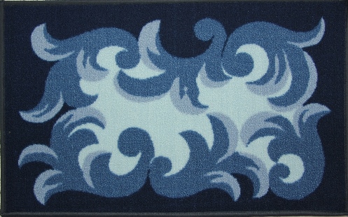Коврик для ванной MAC Carpet Розетта, цвет: синий, 44 х 70 см21404/синий Коврик для ванной MAC Carpet Розетта, цвет: синий, 44 х 70 см21404/синийКоврики из нейлона на резиновой основе с успехом могут применяться как в ванных комнатах ,так и во всех других помещениях,где необходима защита от влаги.Нейлон обеспечивает повышенную износостойкость и простоту в уходе.