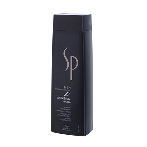 Wella SP Максимум шампунь против выпадения волос Men Maximum Shampoo, 250 мл81311339 Wella SP Максимум шампунь против выпадения волос Men Maximum Shampoo, 250 мл81311339Шампунь против выпадения волос Maximum Shampoo разработан лучшими немецкими специалистами специально для укрепления ослабленных волос и подготавливает волосы и кожу головы к воздействию Maximum Tonic. Входящий в состав шампуня, ментол активизирует кровообращение, глубоко питает луковицы волос, обладает превосходными освежающими свойствами. Пантенол увлажяет волосы, а кофеин стимулирует функции кожи головы.