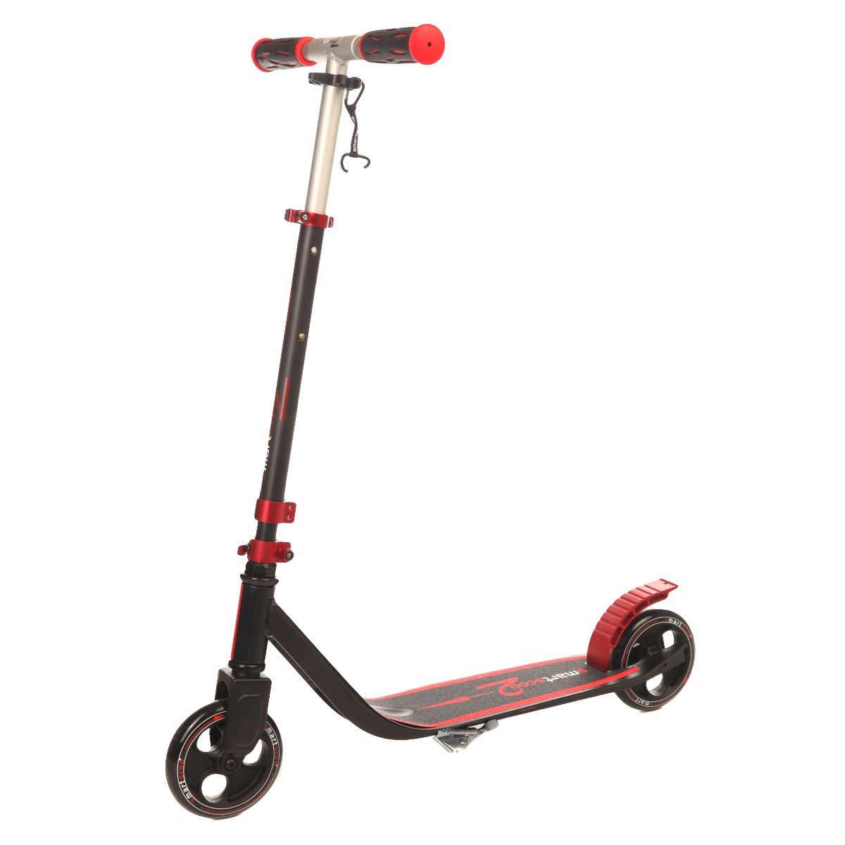 Самокат Fun4u Smartscoo, цвет: красный, черныйMS-190-13-2 Самокат Fun4u Smartscoo, цвет: красный, черныйMS-190-13-2Складывающийся самокат для детей и взрослых. Колеса: 145 мм, цветные Подшипники: abec 5 Алюминий с защитно-декоративным оксидным покрытием Максимальная нагрузка - 100 кг Удобная раскладывающаяся система Вес- 3,4 кг