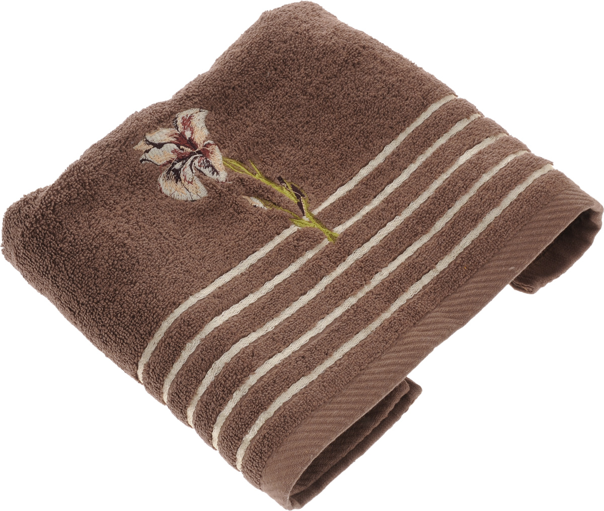 Полотенце Soavita Iris, цвет: коричневый, золотистый, молочный, 50 х 90 см64050 Полотенце Soavita Iris, цвет: коричневый, золотистый, молочный, 50 х 90 см64050Полотенце Soavita Iris выполнено из 100% хлопка. Изделие отлично впитывает влагу, быстро сохнет, сохраняет яркость цвета и не теряет форму даже после многократных стирок. Полотенце очень практично и неприхотливо в уходе. Оно создаст прекрасное настроение и украсит интерьер в ванной комнате. Soavita - это популярный бренд домашнего текстиля. Дизайнерская студия этой фирмы находится во Флоренции, Италия. Производство перенесено в Китай, чтобы сделать продукцию более доступной для покупателей. Таким образом, вы имеете возможность покупать продукцию европейского качества совсем не дорого. Домашний текстиль прослужит вам долго: все детали качественно прошиты, ткани очень плотные, рисунок наносится безопасными для здоровья красителями, не линяет и держится много лет.