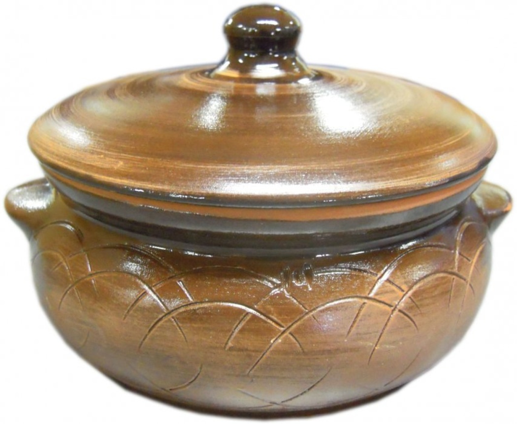 Горшок для запекания Борисовская керамика Старина, с крышкой, цвет: коричневый, 0,7 лСТР00000378 Горшок для запекания Борисовская керамика Старина, с крышкой, цвет: коричневый, 0,7 лСТР00000378Горшок для запекания Борисовская керамика Старина выполнен из высококачественной керамики и имеет оригинальный эффект старины. Внешние стенки декорированы узорами. Керамика абсолютно безопасна, поэтому изделие придется по вкусу любителям здоровой и полезной пищи. Идеально подходит для одной или нескольких порций. Уникальные свойства красной глины и толстые стенки изделия обеспечивают эффект русской печи при приготовлении блюд. Это значит, что еда будет очень вкусной, сочной и здоровой. Горшок для запекания оснащен крышкой. Изделие очень вместительное и имеет удобную форму. Можно использовать в духовке и микроволновой печи. Диаметр горшочка (по верхнему краю): 15 см. Высота: 9 см.