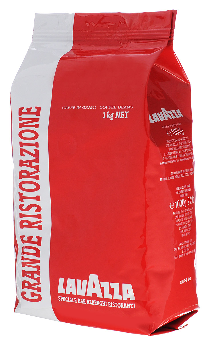 Lavazza Grande Ristorazione Rossa кофе в зернах, 1 кг0120710 Lavazza Grande Ristorazione Rossa кофе в зернах, 1 кг0120710Идеально сбалансированная смесь арабики из Центральной и Южной Америки, дополненная африканской и индонезийской робустой. Чуть горьковатый эспрессо дает объемный насыщенный вкус и чудесный аромат. Прекрасно подходит для молочных напитков. Высокая плотная пенка обрадует ценителей настоящего эспрессо.