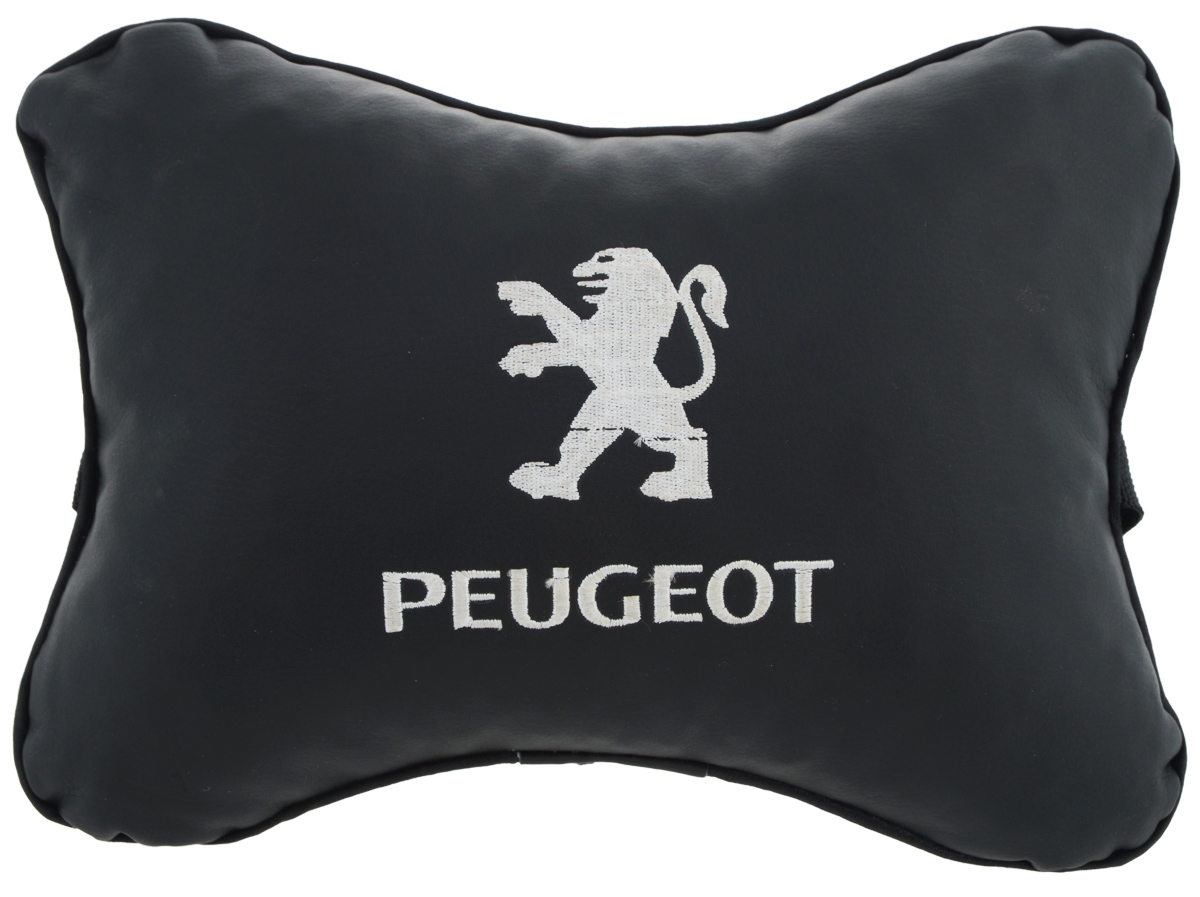 Подушка автомобильная Autoparts Peugeot, на подголовник, цвет: черный, белый, 30 х 20 смМ23_черный Подушка автомобильная Autoparts Peugeot, на подголовник, цвет: черный, белый, 30 х 20 смМ23_черныйАвтомобильная подушка Autoparts Peugeot, выполненная из эко-кожи с мягким наполнителем из холлофайбера, снимает усталость с шейных мышц, обеспечивает правильное положение головы и амортизирует нагрузки на шейные позвонки при резком маневрировании. Ее можно зафиксировать на подголовнике с помощью регулируемого по длине ремня. На изделии имеется молния, с помощью которой вы с легкостью сможете поменять наполнитель. Если ваши пассажиры захотят вздремнуть, то подушка под голову окажется очень кстати и поможет расслабиться.