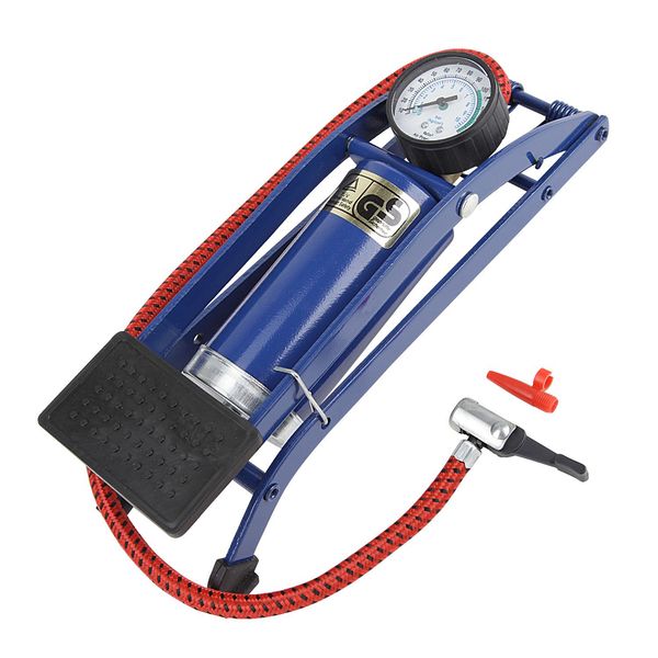 Насос ножной Foot Pump авто/вело ниппель, с манометром, цвет: синий. Т15701Т15701 Насос ножной Foot Pump авто/вело ниппель, с манометром, цвет: синий. Т15701Т15701Ножной насос с манометром, подходит для авто/вело ниппелей