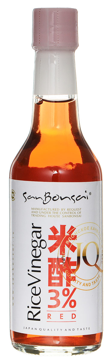 SanBonsai уксус рисовый красный для суши, 150 мл8274 SanBonsai уксус рисовый красный для суши, 150 мл8274Красный рисовый уксус идеально подходит для добавления в супы, лапшу и блюда с морепродуктами. На его основе делают многие заправки и маринады.