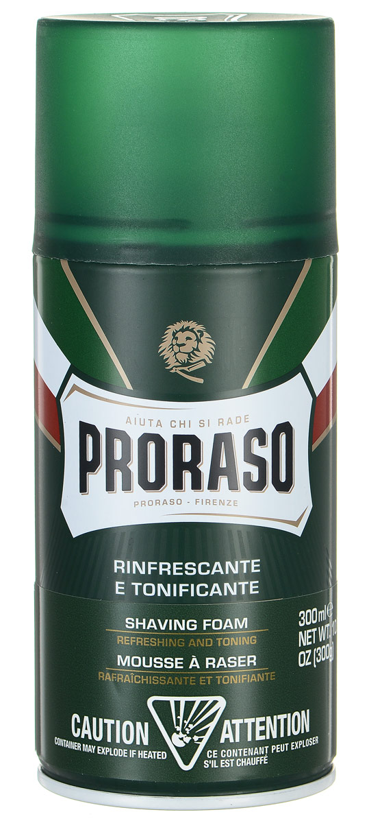 Proraso Пена для бритья освежающая 300 мл401970 Proraso Пена для бритья освежающая 300 мл401970Богатая и плотная пена наносится легко и быстро. Масло эвкалипта: тонизирует, очищает кожу. Ментол: освежает и пробуждает. Для нормальной кожи и любого типа щетины.