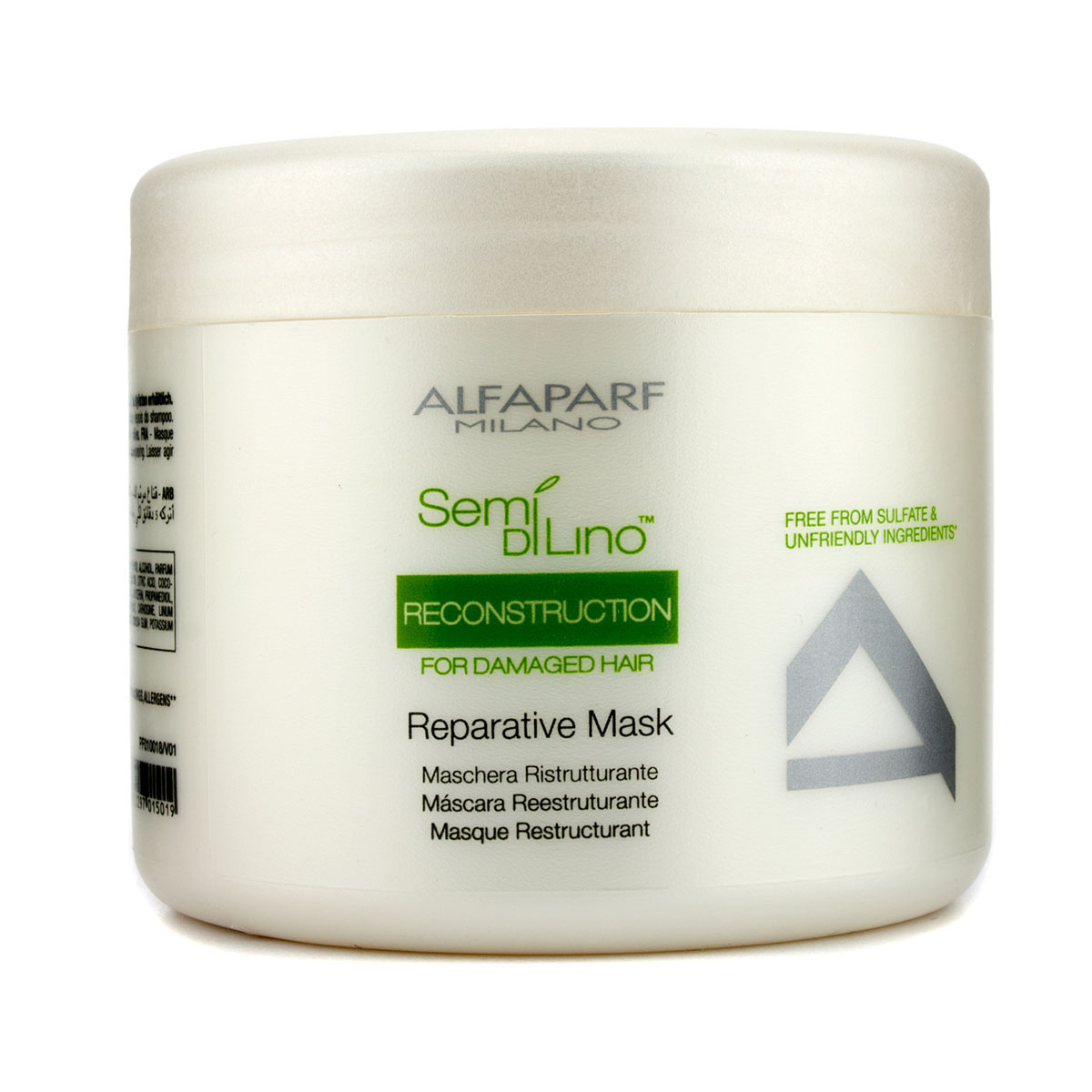 Alfaparf Маска для поврежденных волос Semi Di Lino Reconstruction Reparative Mask 500 мл10018 Alfaparf Маска для поврежденных волос Semi Di Lino Reconstruction Reparative Mask 500 мл10018Alfaparf Semi DiLino Reconstruction Reparative Mask Маска для повреждённых волос предназначена для эффективного восстановления и укрепления волос. Благодаря восстанавливающей маске Альфапарф Reconstruction Reaparative волосы станут не только здоровыми, гладкими и эластичными, но и приобретут впечатляющие блеск и объём, сохраняя при этом интенсивность натурального или окрашенного цвета. Входящие в состав маски для повреждённых волос Alfaparf особый комплекс олигоэлементов и вытяжка бамбука результативно способствуют наполнением жизненной волосы каждого волоса, не позволяя окружающей среде оказывать негативное влияние на причёску. Подходит для типов волос: повреждённых, ослабленных, ломких, окрашенных.