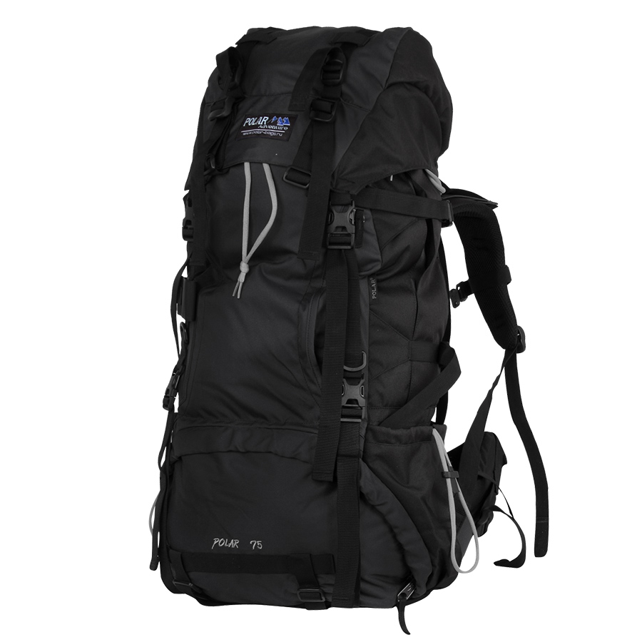Рюкзак экспедиционный Polar, 70 л, цвет: черный. П992-05800301 Рюкзак экспедиционный Polar, 70 л, цвет: черный. П992-05800301Туристический рюкзак фирмы Polar. Отлично оснащенный рюкзак для альпинизма и туризма. Двойной доступ к основному отделению, множество карманов для мелочей и документов, карабин для ключей, карман для мобильного. Возможность крепления на рюкзак дополнительного оборудования. Регулируемая грудная стяжка с фиксатором. Регулируемый по длине поясной ремень с карманами на змейке. Материал: Polyester PU 600D.