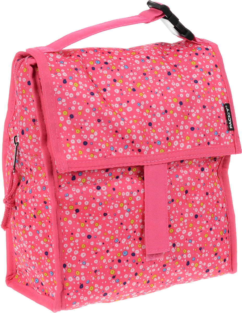 Сумка-холодильник Packit Lunch Bag, складная, цвет: розовый, белый, синий, 4,5 л19201 Сумка-холодильник Packit Lunch Bag, складная, цвет: розовый, белый, синий, 4,5 л19201Сумка - холодильник Packit Lunch Bag предназначена для транспортировки и хранения продуктов и напитков. Сумка изготовлена из ПВХ, BPA - Free (без содержания бисфенол А), внутренняя поверхность - из специального термоизоляционного материала, который надежно удерживает холод внутри. Для удобной переноски сумка снабжена ручкой с пластиковой защелкой. Сумка - холодильник закрывается на застежку молнию и фиксируется липучками. Охлаждение содержимых в сумке продуктов в течение 10-12 часов. Размер сумки: 21 х 12 х 26 см.