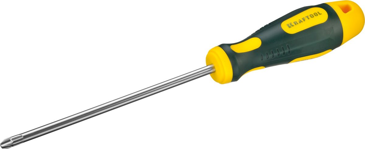 Отвертка Kraftool Expert, PH 3, 150 мм250072-3-150 Отвертка Kraftool Expert, PH 3, 150 мм250072-3-150Профессиональная диэлектрическая отвертка KRAFTOOL X-Drive серии EXPERT выполнена из высококачественных материалов. Кованый закаленный хромомолибденованадиевый стержень обеспечивает длительный срок службы. Система насечек NSS предотвращает выскальзывания из крепежа. Отвертка оснащена эргономичной рукояткой с нескользящим покрытием. Длина рабочей части: 150 мм. Размер рабочей части: PH 3.