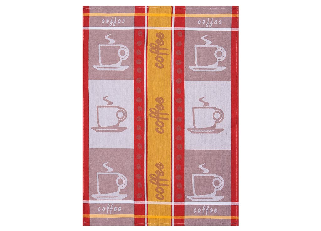 Полотенце кухонное Soavita Coffee, цвет: красный, желтый, коричневый, 50 х 70 смVT-1520(SR) Полотенце кухонное Soavita Coffee, цвет: красный, желтый, коричневый, 50 х 70 смVT-1520(SR)Кухонное полотенце Soavita Apple выполнено из высококачественного 100% хлопка, а также оформлено изображением яблок и цветочным узором. Изделие предназначено для использования на кухне и в столовой.Такое полотенце станет отличным вариантом для практичной и современной хозяйки.Перед использованием постирать при температуре не выше 40 градусов.