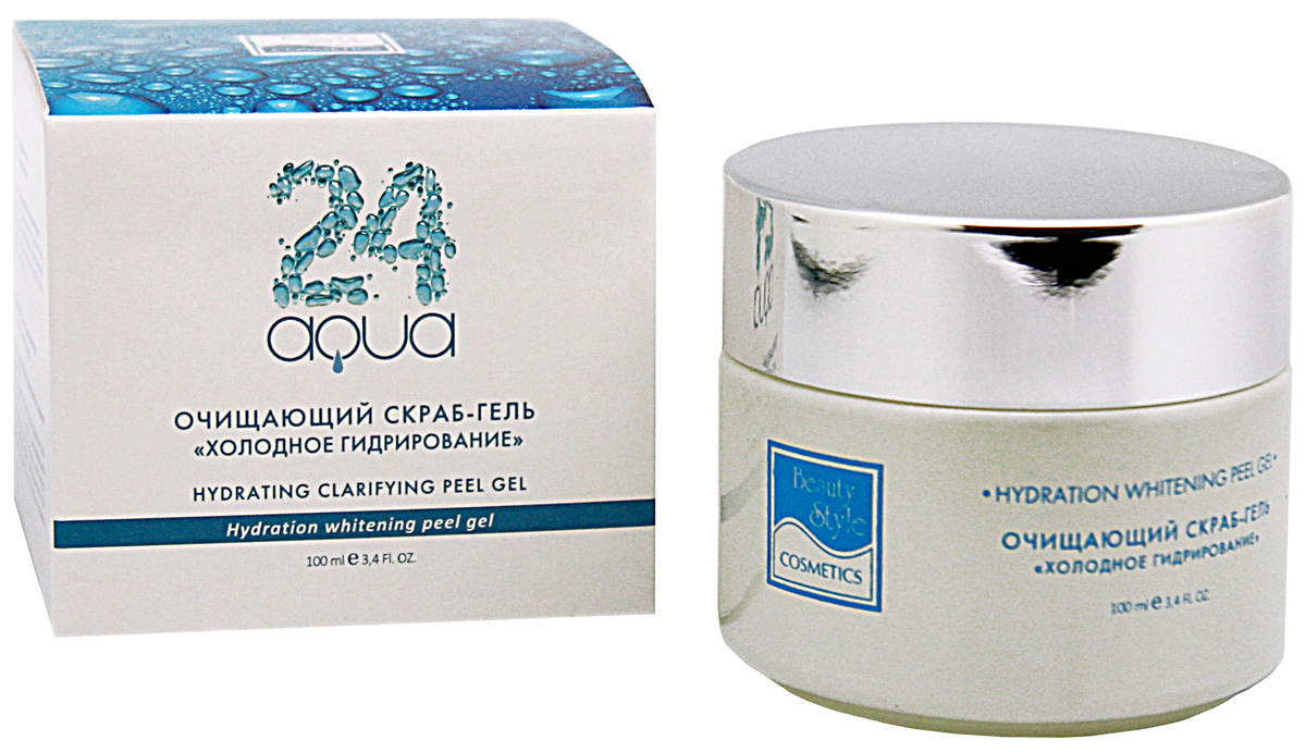 Beauty Style Очищающий пилинг-гель холодное гидрирование Аква 24 100 мл4515707 Beauty Style Очищающий пилинг-гель холодное гидрирование Аква 24 100 мл4515707Гель для глубокого очищения кожи, не вызывает раздражения и покраснения. Великолепно очищает, увлажняет кожу и выравнивает цвет лица. Может использоваться для подготовки к механической и УЗ чистке.