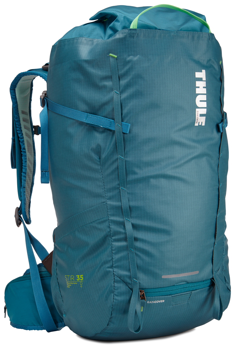 Рюкзак женский Thule Stir 35L, цвет: синий, 35 л800802 Рюкзак женский Thule Stir 35L, цвет: синий, 35 л800802Женский рюкзак для пеших путешествий Thule Stir с объемом 35 л. Благодаря простому и элегантному дизайну в сочетании с регулировкой рюкзака по спине, множеством легкодоступных карманов и дождевым чехлом этот рюкзак идеально подходит для более долгих дневных походов. Легкодоступная крышка с защитным откидным клапаном. Система StormGuard - это комбинация частичного дождевого чехла с водонепроницаемым нижним слоем для создания полностью защищенного от непогоды рюкзака. Конструкция StormGuard обеспечивает удобный доступ к снаряжению, препятствует проникновению влаги и более надежна, чем обычный дождевой чехол. Регулировка по спине в пределах 10 см обеспечивает идеальную посадку. Съемные поясной и нагрудный ремни для городского использования. Боковая молния для удобного доступа к снаряжению. Эластичный карман на плечевом ремне для хранения телефона и других небольших предметов. Точка крепления петли для фонаря и светоотражающий материал. Передний карман Shove-it Pocket для быстрого доступа. Две петли-крепления для треккинговых палок или ледорубов.