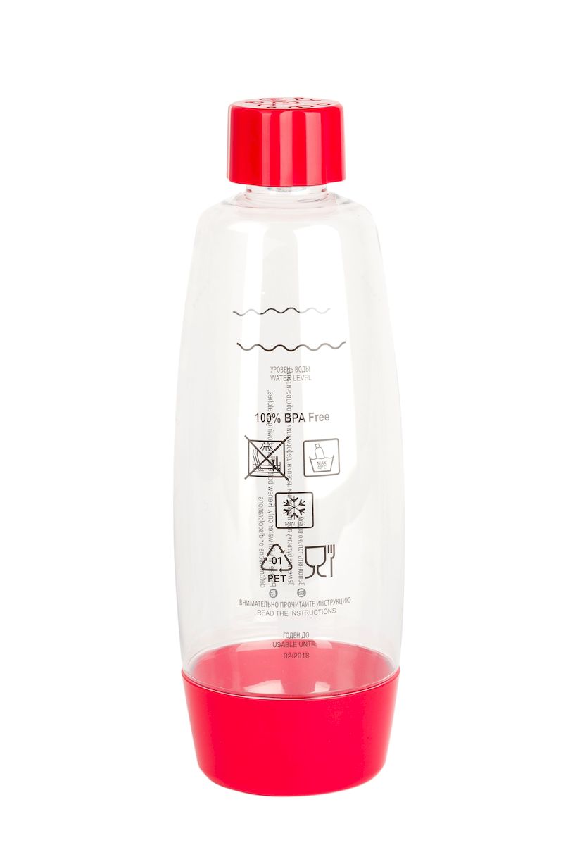 Бутылка для газирования воды Home Bar, цвет: красный, прозрачный, 1,5 лBottle 1.5L NG red Бутылка для газирования воды Home Bar, цвет: красный, прозрачный, 1,5 лBottle 1.5L NG redБутылка для газирования воды Home Bar изготовлена из высококачественной пластмассы без использования бисфенола А (BPA). Предназначена для использования в аппаратах для газирования воды и хранения готовых газированных напитков. Устойчива к высокому давлению. Совместима со всеми аппаратами для приготовления напитков Home Bar. Диаметр бутылки: 10 см. Высота: 29 см.