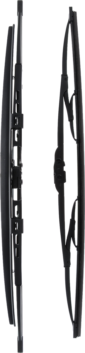Щетка стеклоочистителя Bosch 532S, каркасная, со спойлером, длина 50/53 см, 2 шт3397118404 Щетка стеклоочистителя Bosch 532S, каркасная, со спойлером, длина 50/53 см, 2 шт3397118404Комплект Bosch 532S состоит из двух щеток разной длины, выполненных по современной технологии из высококачественных материалов. Они обеспечивает идеальную очистку стекла в любую погоду. TWIN Spoiler - серия классических каркасных щеток со спойлером от компании Bosch. Эти щетки имеют полностью металлический каркас с двойной защитой от коррозии и сверхточный профиль резинового элемента с двумя чистящими кромками. Спойлер выполнен в виде крыла, который закрывает каркас щетки от воздушного потока. Комплектация: 2 шт. Длина щеток: 50 см; 53 см.