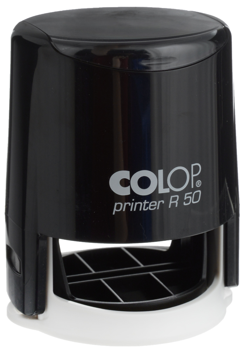 Colop Оснастка для круглой печати Printer R 50R50 Colop Оснастка для круглой печати Printer R 50R50Оснастка для круглой печати Colop в прочном пластиковом корпусе предназначена для круглой печати диаметром 50 мм. Отличается мягкостью работы. Окрашивание происходит автоматически. Оснастка может храниться в компактном сложенном виде. В комплекте: сменная штемпельная подушка и защитная нижняя крышка.