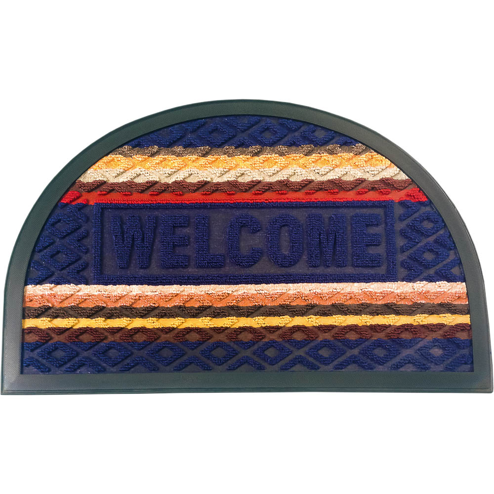Коврик придверный Vortex Comfort Welcome, цвет: синий, 40 х 60 см22385 Коврик придверный Vortex Comfort Welcome, цвет: синий, 40 х 60 см22385Ворс коврика Vortex изготовлен из 100% полиэстера. Коврик оснащен выполненной из ПВХ подложкой. Коврик Vortex гармонично впишется в интерьер вашего дома и создаст атмосферу уюта и комфорта. Изделие отлично подойдет как для использования в доме, так и снаружи.