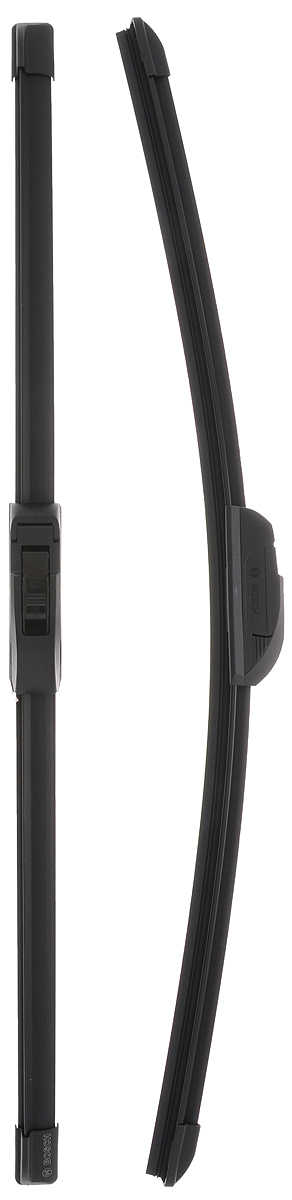 Щетка стеклоочистителя Bosch AR530S, бескаркасная, со спойлером, длина 53 см, 2 шт3397118903 Щетка стеклоочистителя Bosch AR530S, бескаркасная, со спойлером, длина 53 см, 2 шт3397118903Бескаркасная щетка Bosch AR530S, выполненная по современной технологии из высококачественных материалов, предназначена для установки на переднее стекло автомобиля. Отличается высоким качеством исполнения и оптимально подходит для замены оригинальных щеток, установленных на конвейере. Обеспечивает качественную очистку стекла в любую погоду. AEROTWIN - серия бескаркасных щеток компании Bosch. Щетки имеют встроенный аэродинамический спойлер, что делает их эффективными на высоких скоростях, и изготавливаются из многокомпонентной резины с применением натурального каучука. Комплектация: 2 шт.