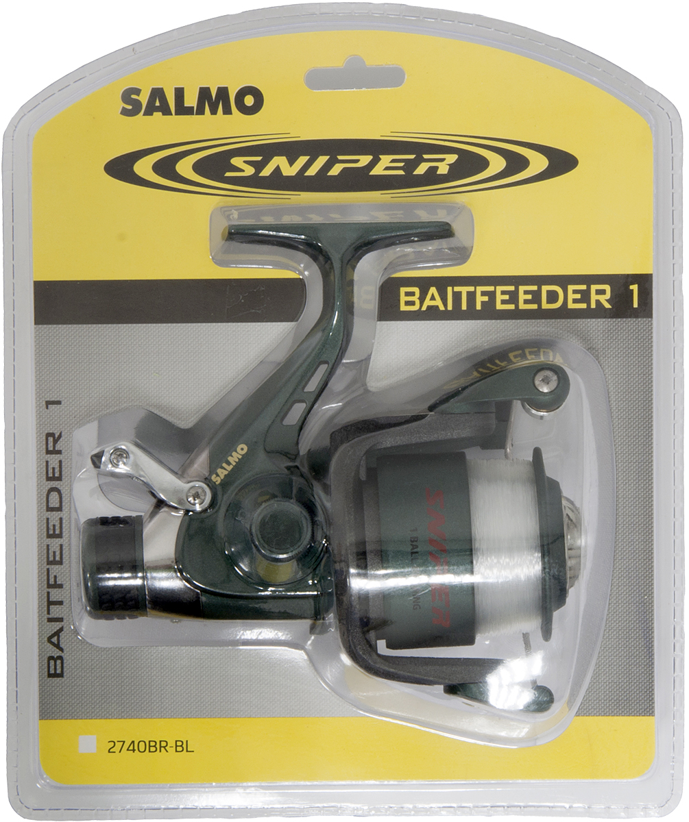 Катушка безынерционная Salmo Sniper BAITFEEDER 1 40BR, цвет: серый2740BR-BL Катушка безынерционная Salmo Sniper BAITFEEDER 1 40BR, цвет: серый2740BR-BLСпециализированная катушка, предназначенная для ловли рыбы на донные оснастки. Мощная среднескоростная катушка обеспечивает эффективное вываживание любой попавшейся на крючок рыбы. Система BAITFEEDER, используемая в данной модели катушки, обеспечивает необходимую величину настройки стравливания лески при поклевке рыбы любого размера. - Тормоз фрикционный передний FD - 1 подшипник шариковый - Система стравливания лески с включателем рамочным - Корпус карбопластовый - Шпуля пластиковая (графитовая) - Ролик лесоукладывателя конусный увеличенный (противозакручиватель) - Покрытие износостойкое нитридом титана: - ролика лесоукладывателя - Рукоятка: - с винтовым типом фиксации - с возможностью право/левосторонней установки - Блистерная упаковка