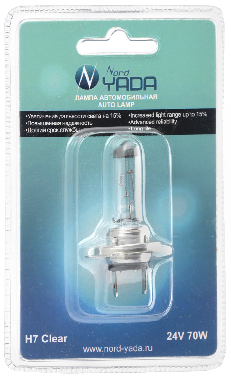 Лампа автомобильная галогенная Nord Yada Clear, цоколь H7, 24V, 70W902133 Лампа автомобильная галогенная Nord Yada Clear, цоколь H7, 24V, 70W902133Автомобильная галогенная лампа Nord Yada Clear - источник света, у которого светящим элементом является вольфрамовая спираль. У лампы есть большой запас срока службы. Способна выдержать большое количество включений и выключений. Питание: 24 В. Номинальная мощность: 70 Вт.