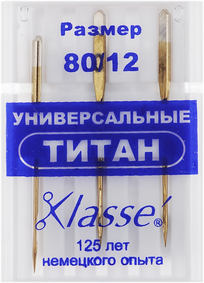 Иглы для бытовых швейных машин Hemline, универсальные, титановые, №80, 3 штA6100/80T Иглы для бытовых швейных машин Hemline, универсальные, титановые, №80, 3 штA6100/80TУниверсальные иглы Hemline для бытовых швейных машин, выполненные из высококачественного титана, идеально подходят для всех тканых материалов, в основном для хлопка и синтетики. Иглы имеют небольшой закругленный кончик. В комплекте пластиковый футляр для переноски и хранения. Размер: 80/12. Длина игл: 3,8 см.