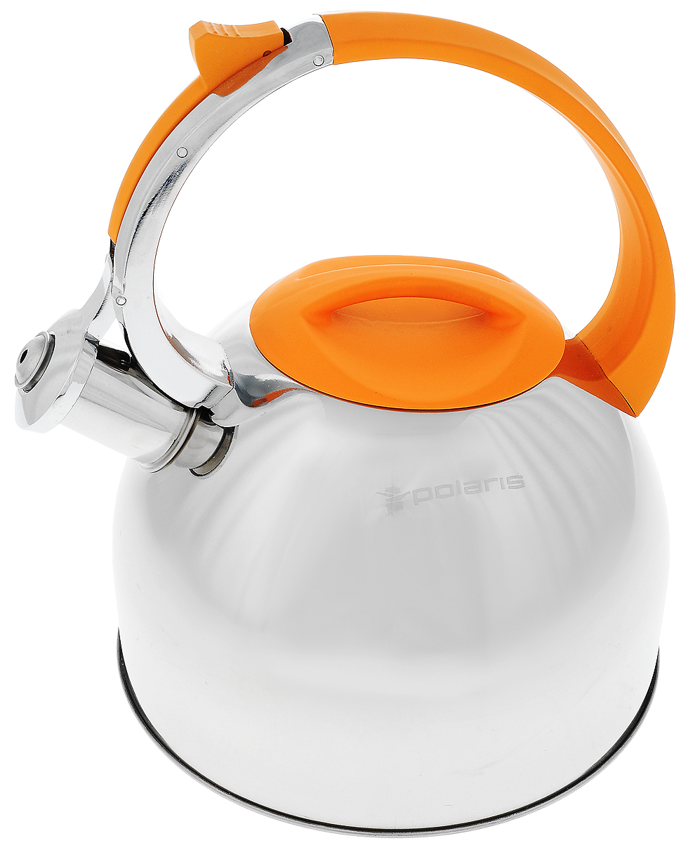 Чайник Sound-3L нерж. сталь 3 л (Polaris), цвет: оранжевыйVT-1520(SR) Чайник Sound-3L нерж. сталь 3 л (Polaris), цвет: оранжевыйVT-1520(SR)Высококачественная нержавеющая сталь 18/10Эргономичная ручка из бакелита с покрытием «Soft touch»Крышка из бакелита с покрытием «Soft touch»Чайник оповещает о вскипании мелодичным свистомСвисток открывается кнопкой на ручкеПодходит для всех типов плит Объём: 3л