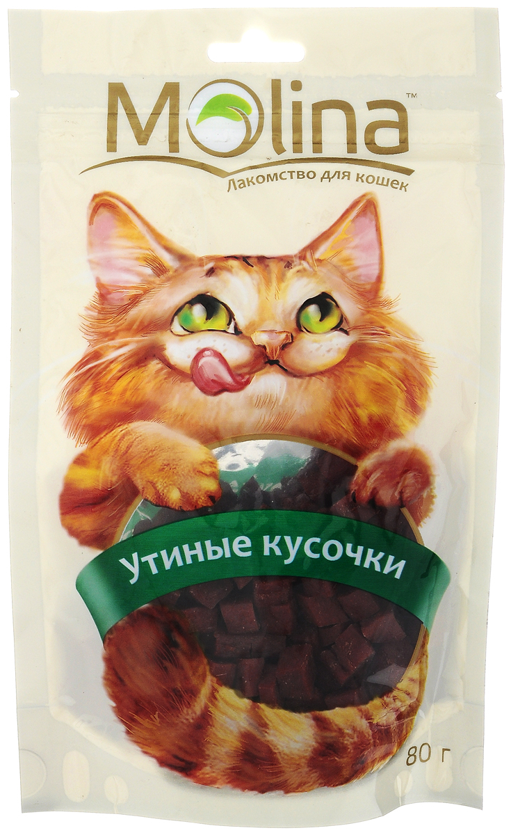 Лакомство для кошек Molina Утиные кусочки, 80 г0120710 Лакомство для кошек Molina Утиные кусочки, 80 г0120710Лакомство для кошек Molina Утиные кусочки состоит из 100% натурального мяса. Лакомство способствует очищению зубов и предотвращает образование зубного камня. Содержит жирные кислоты и таурин для здоровой и блестящей шерсти. Обогащено всеми необходимыми витаминами и минералами.Товар сертифицирован.