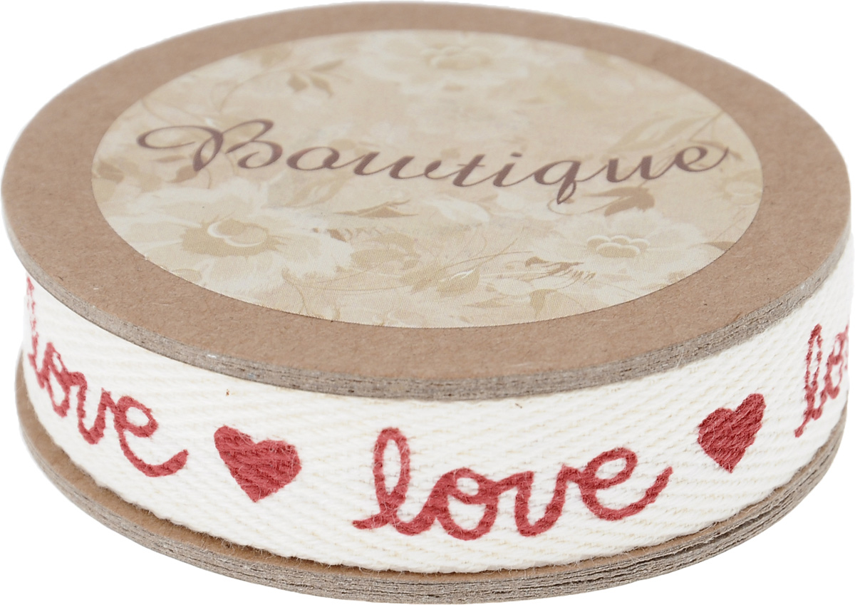 Лента хлопковая Hemline Love & Hearts, 1,5 х 500 смVR15.074 Лента хлопковая Hemline Love & Hearts, 1,5 х 500 смVR15.074Лента на картонной катушке Hemline Love & Hearts выполнена из хлопка. Такая лента идеально подойдет для оформления различных творческих работ, может использоваться для скрапбукинга, создания аппликаций, декора коробок и открыток, часто ее применяют при пошиве одежды, сумок, аксессуаров. Лента наивысшего качества практична в использовании. Она станет незаменимым элементом в создании вашего рукотворного шедевра.