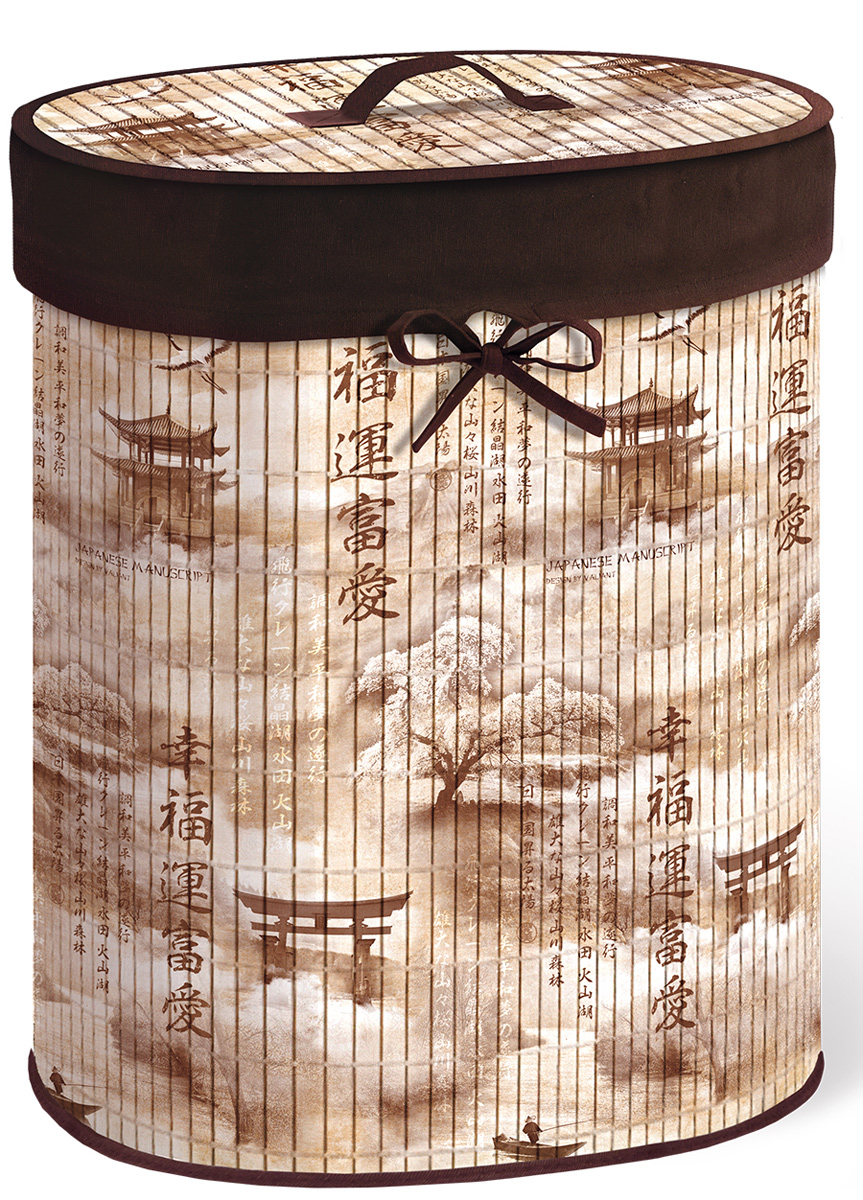 Корзина для белья Valiant Japanese White, складная, с крышкой, цвет: светло-коричневый, коричневый, 30 х 40 х 55 смJAP-MBB-XL Корзина для белья Valiant Japanese White, складная, с крышкой, цвет: светло-коричневый, коричневый, 30 х 40 х 55 смJAP-MBB-XLКорзина для белья Valiant Japanese Manuscript изготовлена из бамбука и предназначена для сбора и хранения вещей перед стиркой. Корзина имеет каркасную конструкцию, которая обеспечивает легкость складывания и раскладывания корзины. Компактная и легкая, она не занимает много места, аккуратно хранит белье. Изделие оснащено легкой крышкой. Корзина для белья Valiant Japanese Manuscript со стильным дизайном гармонично смотрится в современном интерьере и станет незаменимым аксессуаром.