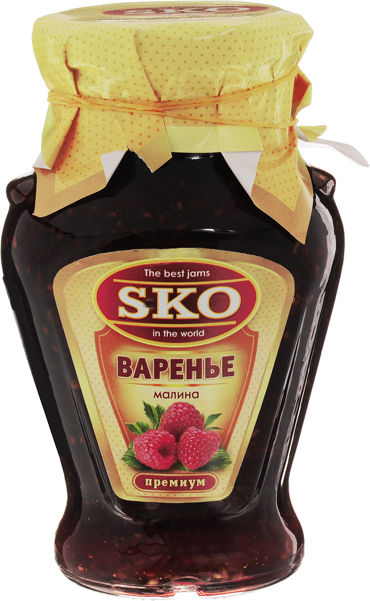 SKO варенье из малины, 400 г11012 SKO варенье из малины, 400 г11012Варенье из малины SKO приготовлено по домашнему рецепту и современным технологиям. Может использоваться для приготовления пирогов, тортов и других разнообразных десертов, а также в качестве самостоятельного лакомства. Общеизвестно, насколько полезно варенье из малины. Малиновое варенье - неотступный помощник в борьбе с простудными заболеваниями и гриппом, при болезнях желудка, кишечника, почек, крови или людям, страдающим от повышенного давления. Хороша малинка и для будущих мамочек, ведь в ней много фолиевой кислоты.