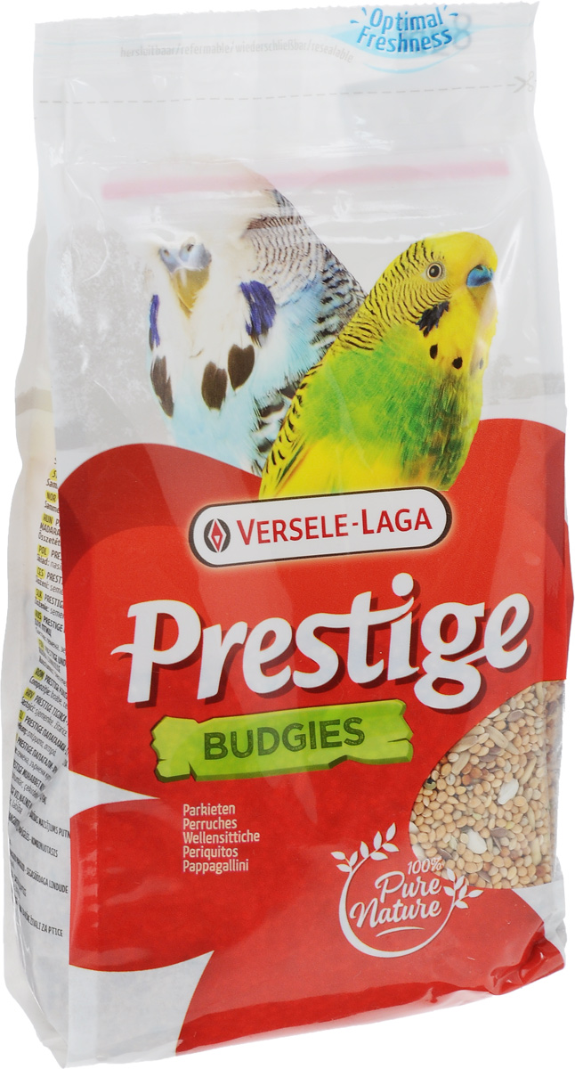 Корм для волнистых попугаев Versele-Laga Prestige Budgies, 500 г421617 Корм для волнистых попугаев Versele-Laga Prestige Budgies, 500 г421617Корм Versele-Laga Prestige Budgies - это традиционная полнорационная смесь для волнистых попугаев, а также других мелких пород. В состав данной высококачественной смеси входят разнообразные сбалансированные компоненты, особым образом подобранные в соответствии со специфическими пищевыми потребностями попугаев. Корм содержит злаки и семена, обеспечивающие оптимальную кондицию и пищеварение. Товар сертифицирован.