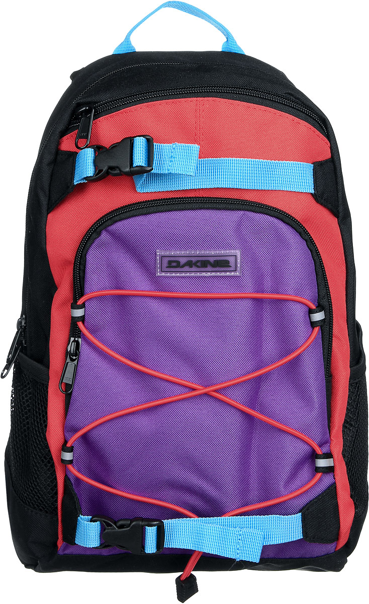 Рюкзак женский Dakine DK GIRLS GROM 13L POP. 08210105RD-418-1/4 Рюкзак женский Dakine DK GIRLS GROM 13L POP. 08210105RD-418-1/4Городской женский рюкзак. С лямками для переноски скейтборда. Карман для очков из мягкого флиса. Резиновый шнур для закрепления вещей снаружи рюкзака. Бороковые карманы из сетки. Фронтальный карман на молнии. Грудной ремешок с встроенным свистком.