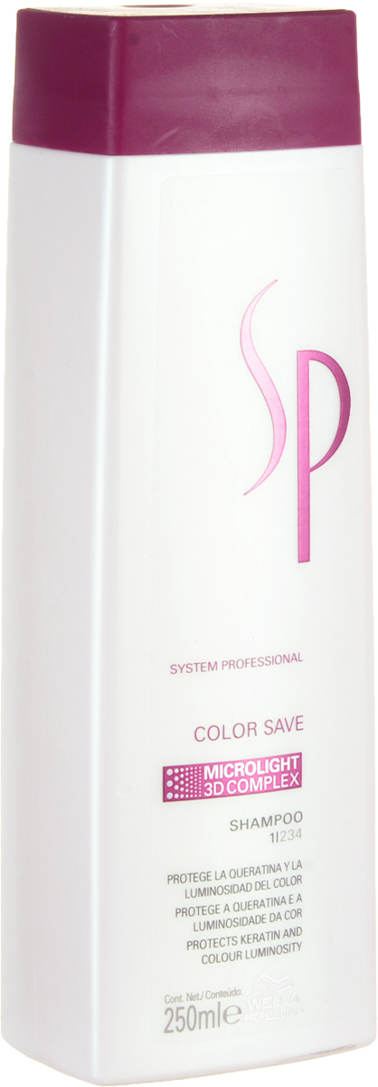 Wella SP Шампунь для окрашенных волос Color Save Shampoo, 250 млБ33041_шампунь-барбарис и липа, скраб -черная смородина Wella SP Шампунь для окрашенных волос Color Save Shampoo, 250 млБ33041_шампунь-барбарис и липа, скраб -черная смородинаШампунь для нормальных окрашенных волос Wella SP Color Save Shampoo деликатно заботиться об интенсивности цвета ваших локонов. Средство придает волосам особый эксклюзивный блеск и подчеркивает их тон. Также шампунь от Велла проникает глубоко в структуру волоса и укрепляет ее.