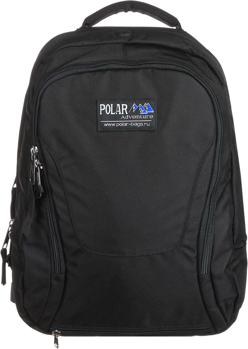 Рюкзак городской Polar, 15 л, цвет: черный. П959-05П959-05 Рюкзак городской Polar, 15 л, цвет: черный. П959-05П959-05Отделение под ноутбук 25 х 30 x 4. Материал – полиэстер с водоотталкивающей пропиткой. Рюкзак для ноутбука фирмы Polar. Жесткая спинка с горизонтальной и вертикальными вставками из пены повторяющие форму спины. Грудная и поясничная стяжки лямок. Два отделения, одно из которых с отделением для ноутбука. Оригинальный и очень удобный рюкзак позволит взять с собой все дополнительные аксессуары для вашего портативного компьютера. Материал: Cordura PU 1000D.