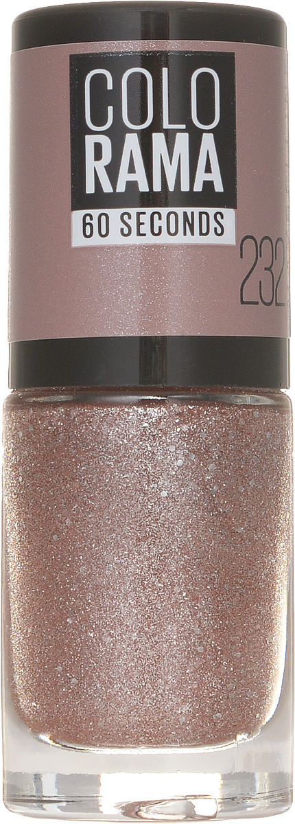 Maybelline New York Лак для ногтей Colorama, оттенок 232, Богемный шик, 7 млB2804904 Maybelline New York Лак для ногтей Colorama, оттенок 232, Богемный шик, 7 млB2804904Самая широкая палитра оттенков новых лаков Колорама. Яркие модные цвета с подиума. Новая формула лака Колорама обеспечивает стойкое покрытие и создает еще более дерзкий, насыщенный цвет, который не тускнеет. Усовершенствованная кисточка для более удобного и ровного нанесения, современная упаковка. Лак для ногтей Колорама не содержит формальдегида, дибутилфталата и толуола.