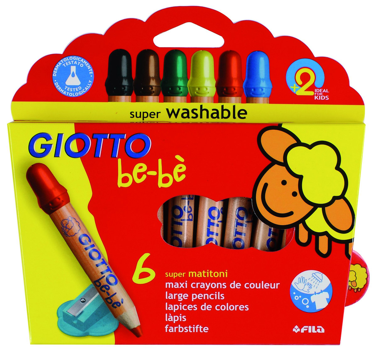Giotto Набор цветных карандашей Bebe Super Largepencils c точилкой 6 шт466400 Giotto Набор цветных карандашей Bebe Super Largepencils c точилкой 6 шт466400Цветные карандаши Glotto Bebe Super Largepencils непременно, понравятся вашему юному художнику. Набор включает в себя 6 ярких насыщенных цветных карандаша утолщенной формы. Каждый карандаш имеет защитный колпачок. Идеально подходят для детских садов и школьников младших классов. Карандаши изготовлены из калифорнийского кедра, экологически чистые. Имеют прочный неломающийся грифель, не требующий сильного нажатия и легко затачиваются. Без труда стираются и отстирываются. Порадуйте своего ребенка таким восхитительным подарком! В комплекте: 6 карандашей, точилка. Цветные карандаши Glotto Bebe Super Largepencils непременно, понравятся вашему юному художнику. Набор включает в себя 6 ярких насыщенных цветных карандаша утолщенной формы. Каждый карандаш имеет защитный колпачок. Идеально подходят для детских садов и школьников младших классов. Карандаши изготовлены из калифорнийского кедра, экологически чистые. Имеют прочный неломающийся грифель, не требующий сильного...