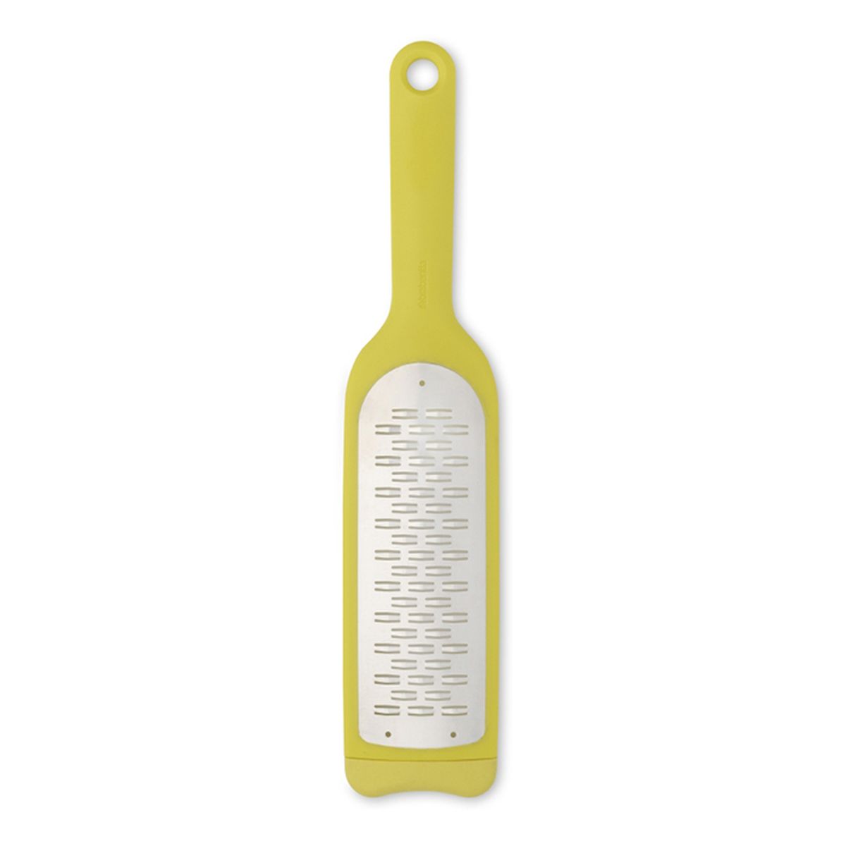 Терка Brabantia Tasty Colours110146 Терка Brabantia Tasty Colours110146Идеальная терка для приготовления шоколадной стружки, а также нарезки ломтиками пармезана, огурцов, моркови и т.п. Удобна в хранении – петелька для подвешивания; Длинная ручка позволяет прочно удерживать изделие во время использования; Легко моется – можно мыть в посудомоечной машине; Прочная - изготовлена из нержавеющей стали с остро наточенными зубцами; Повышенная устойчивость – нескользящее основание; Благодаря специальным прорезям на задней поверхности терка надежно удерживается в миске или сковороде; Повышенная безопасность – прозрачный защитный футляр; Гарантия 5 лет.
