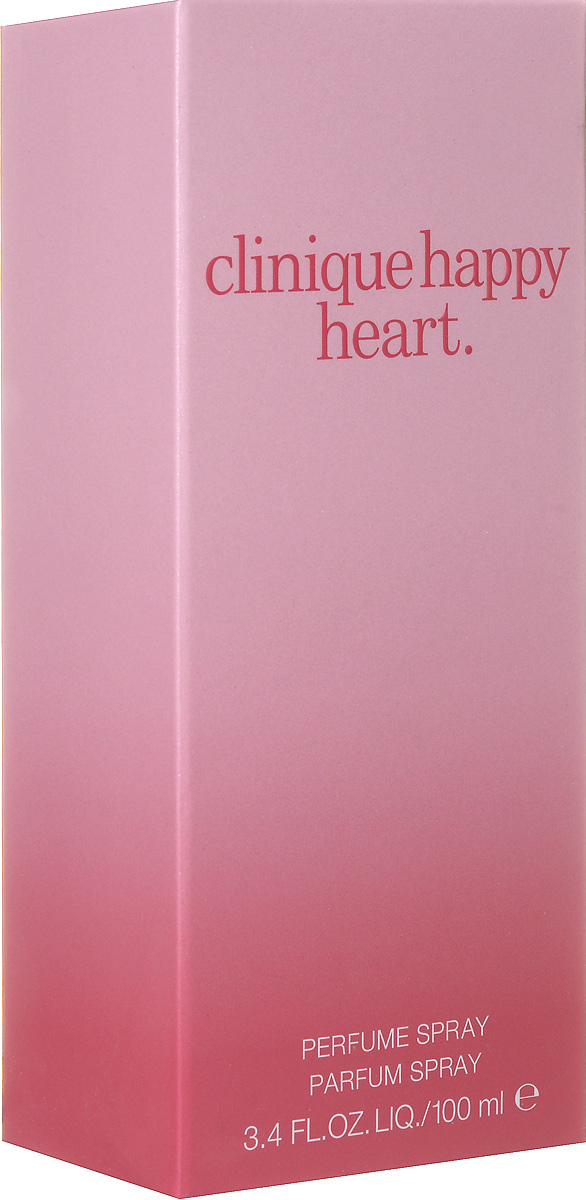 Clinique Happy Heart Парфюмированный спрей женский 100 мл6ACJ010000 Clinique Happy Heart Парфюмированный спрей женский 100 мл6ACJ010000Аромат Happy Heart призван пробуждать эмоциональные порывы сердца. Его первые ноты овевают чистотой и прохладой горного воздуха - нового аккорда, сочетающегося с нотами мандарина и огурца. В сердце аромата - целое море цветочных лепестков: примула, белоголовка (дикая морковь), гиацинт и множество других. Завершенность и равновесие аромату придают ноты светлого дерева и сандала, обогащая и продлевая его. Аромат необыкновенно комфортен и притягателен - воплощение и залог ликующего счастья!