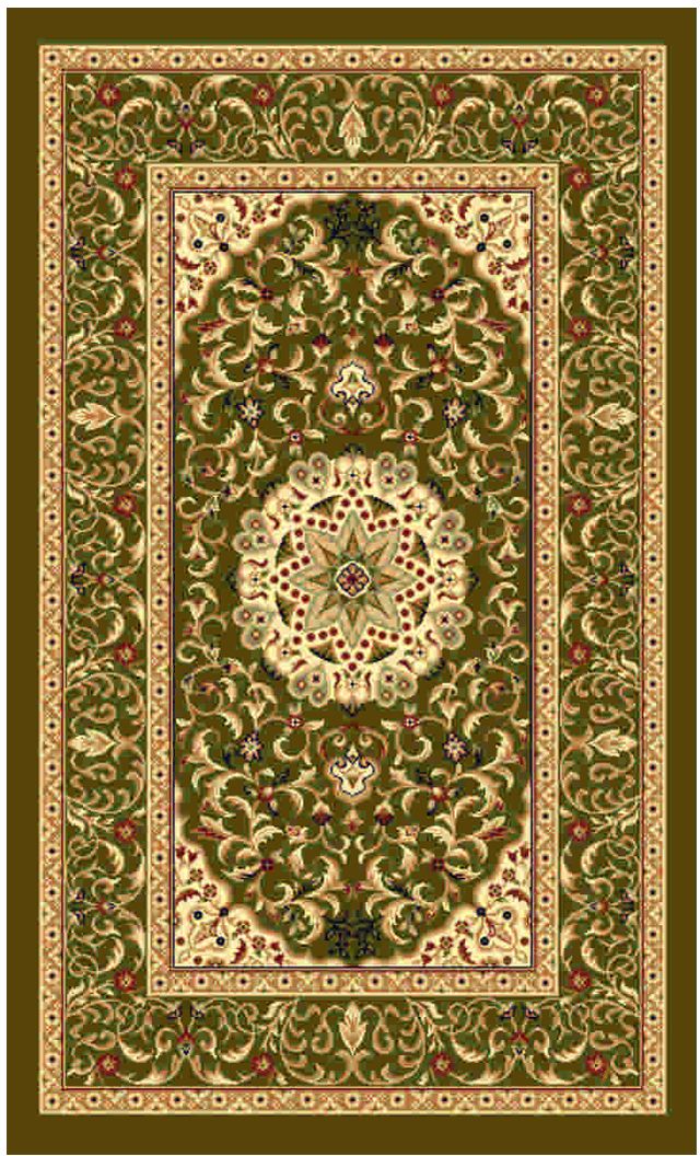 Ковер Kamalak tekstil, прямоугольный, цвет: зеленый, 80 x 150 см. УК-0386УКД-2023 Ковер Kamalak tekstil, прямоугольный, цвет: зеленый, 80 x 150 см. УК-0386УКД-2023Ковры-паласы выполнены из полипропилена. Ковры обладают хорошими показателями теплостойкости и шумоизоляции. Являются гиппоалергенными. За счет невысокого ворса ковры легко чистить. Вам придется по душе широкая гамма цветов и возможность гармонично оформить интерьер. Практичный и устойчивый к износу ворс - от постоянного хождения не истирается, не накапливает статическое электричество. Структура волокна в полипропиленовых моделях гладкая, поэтому грязь не может выесться, на ворсе она скапливается с трудом. Полипропилен не впитывает влагу, отталкивает водянистые пятна. Уход: Самый простой способ избавить изделие от грязи – пропылесосить его с обеих сторон (лицевой и изнаночной).Влажная уборка с применением шампуней и моющих средств не противопоказана. Если шерсти и шёлку универсальные чистящие составы не подходят, то для синтетики они придутся в самый раз.Хранить их нужно рулоном, не складывая «салфеткой».При надлежащем уходе синтетический ковёр прослужит долго, не утратив ни яркости узора, ни блеска ворса, ни его упругости.