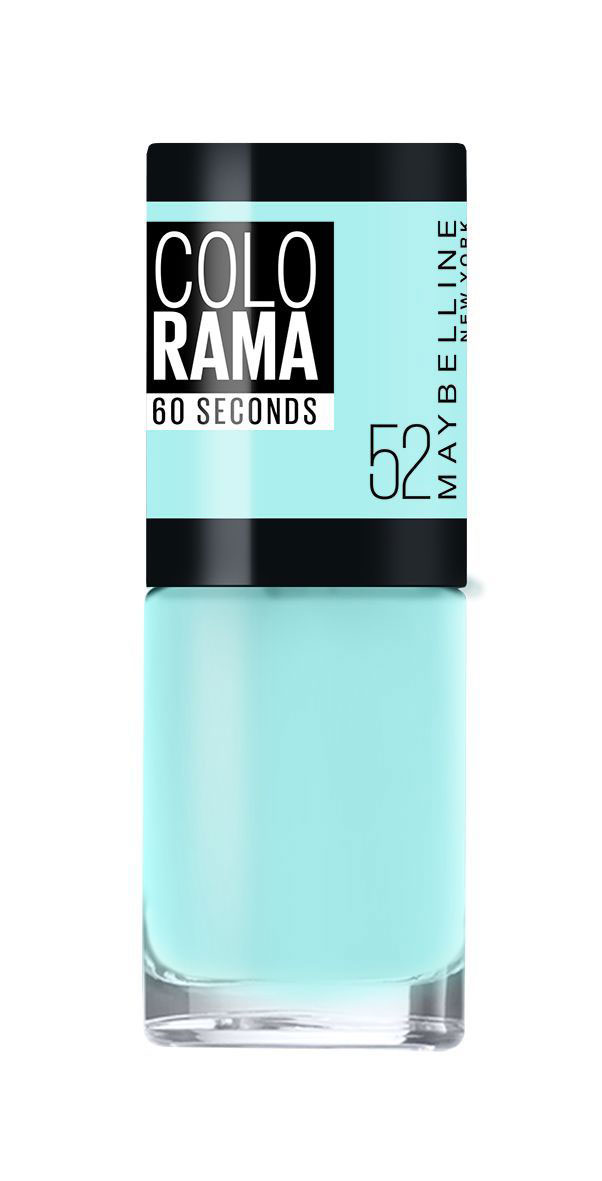 Maybelline New York Быстросохнущий Лак для ногтей Colorama, оттенок 52, Ясное небо, 7 млB2807204 Maybelline New York Быстросохнущий Лак для ногтей Colorama, оттенок 52, Ясное небо, 7 млB2807204Ультрамодные оттенки лаков для ногтей теперь можно встретить не только в профессиональных кейсах визажистов или на показах мод. Благодаря Colorama от Мэйбеллин Нью-Йорк, каждая девушка может быть в тренде и поражать окружающих своим неповторимым образом. Палитра оттенков лаков Colorama дает возможность выразить себя на все 100! Действительно яркий насыщенный цвет! Не бойся экспериментировать. Новая стильная упаковка, улучшенные оттенки, эксклюзивные коллекции, необычные текстуры и особое настроение!