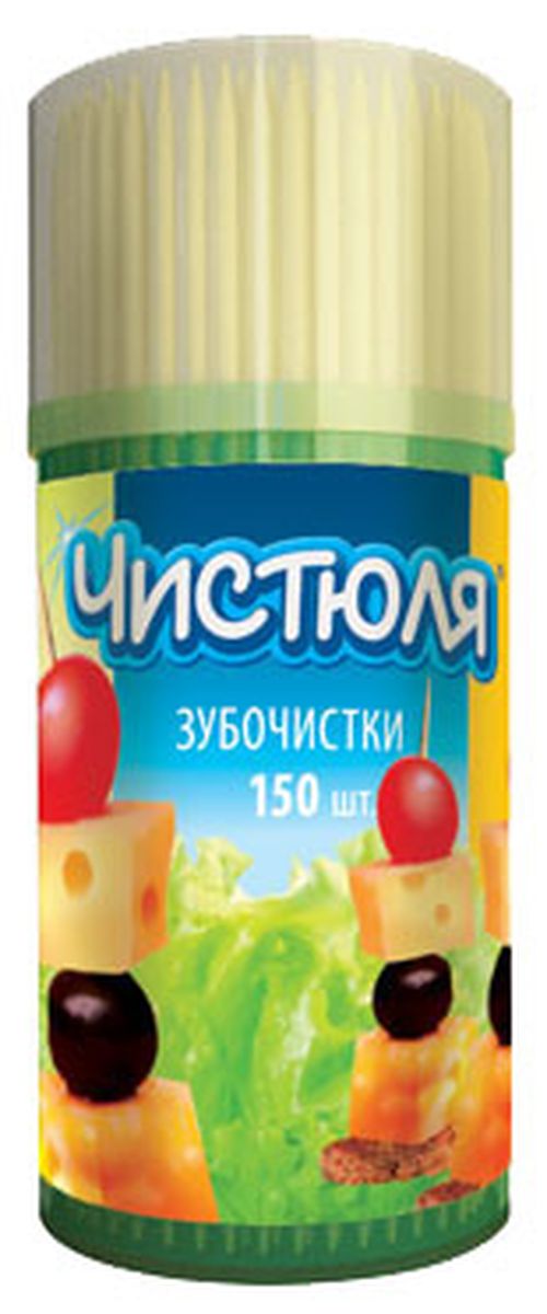 Зубочистки Чистюля, 150 штЗЧ002 Зубочистки Чистюля, 150 штЗЧ002Удобная упаковка: фиксирующие крышку стикеры, дозирующее отверстие.