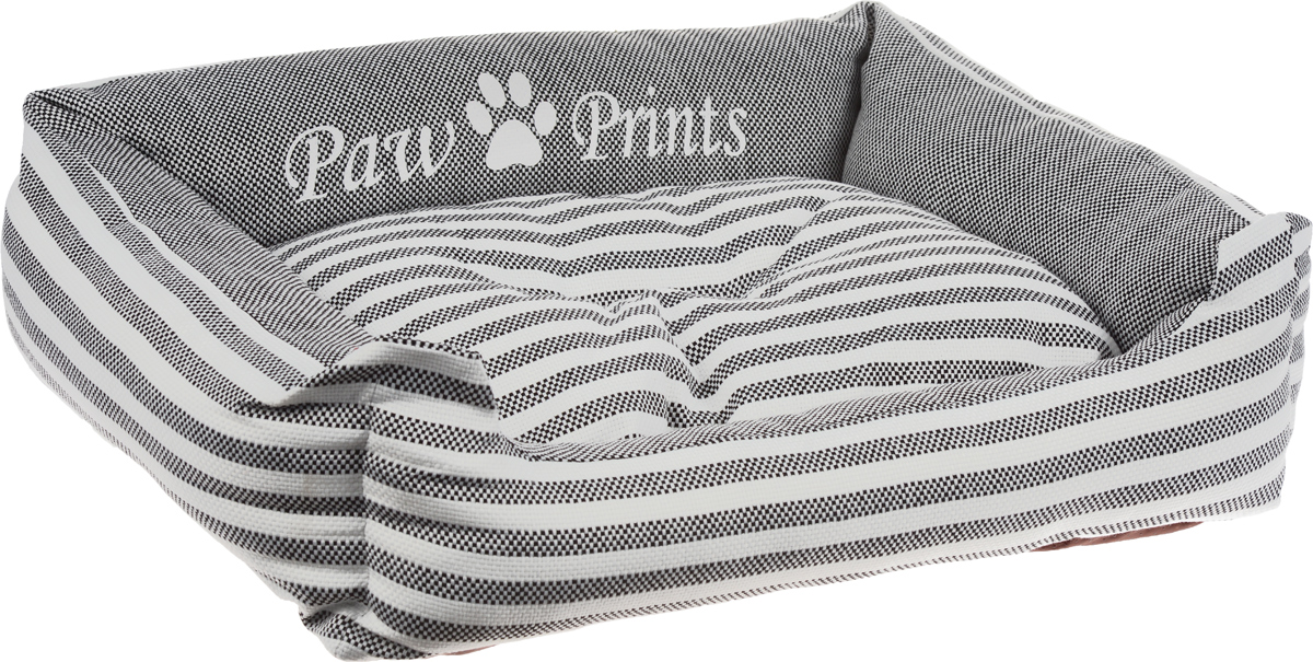 Лежак для животных Paw Prints, 77 x 61 x 19 см8951-1445 Лежак для животных Paw Prints, 77 x 61 x 19 см8951-1445Лежак для животных Paw Prints прекрасно подойдет для отдыха вашего домашнего питомца. Предназначен для собак средних и крупных пород. Изделие выполнено из прочной льняной ткани, декорированной принтом в полоску, и снабжено невысокими широкими бортиками. Внутри - наполнитель из полиэстерового волокна, который обеспечивает мягкость и упругость изделия. Лежак снабжен съемной подушкой. Основание изделия противоскользящее и водостойкое. Комфортный и уютный лежак обязательно понравится вашей собаке, животное сможет там отдохнуть и выспаться. Размер подушки: 60 х 47 х 15 см.