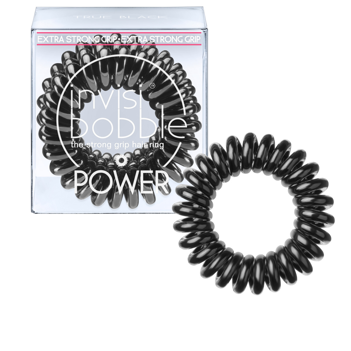 Invisibobble Резинка-браслет для волос Power True Black3052 Invisibobble Резинка-браслет для волос Power True Black3052Оттенок invisibobble true black из коллекции POWER для всех, кто придерживается классического стиля! Коллекция invisibobble POWER создана для всех, кто ведет активный образ жизни! Резинки-браслеты invisibobble POWER немного больше в размере, чем invisibobble ORIGINAL, а также имеют более плотные витки. Это позволяет плотно фиксировать волосы во время занятий спортом и активного отдыха. invisibobble POWER также идеальны для густых волос. Резинки-браслеты invisibobble подходят для всех типов волос, надежно фиксируют причёску, не оставляют заломов и не вызывают головную боль благодаря неравномерному распределению давления на волосы. Кроме того, они не намокают и не вызывают аллергию при контакте с кожей, поскольку изготовлены из искусственной смолы.