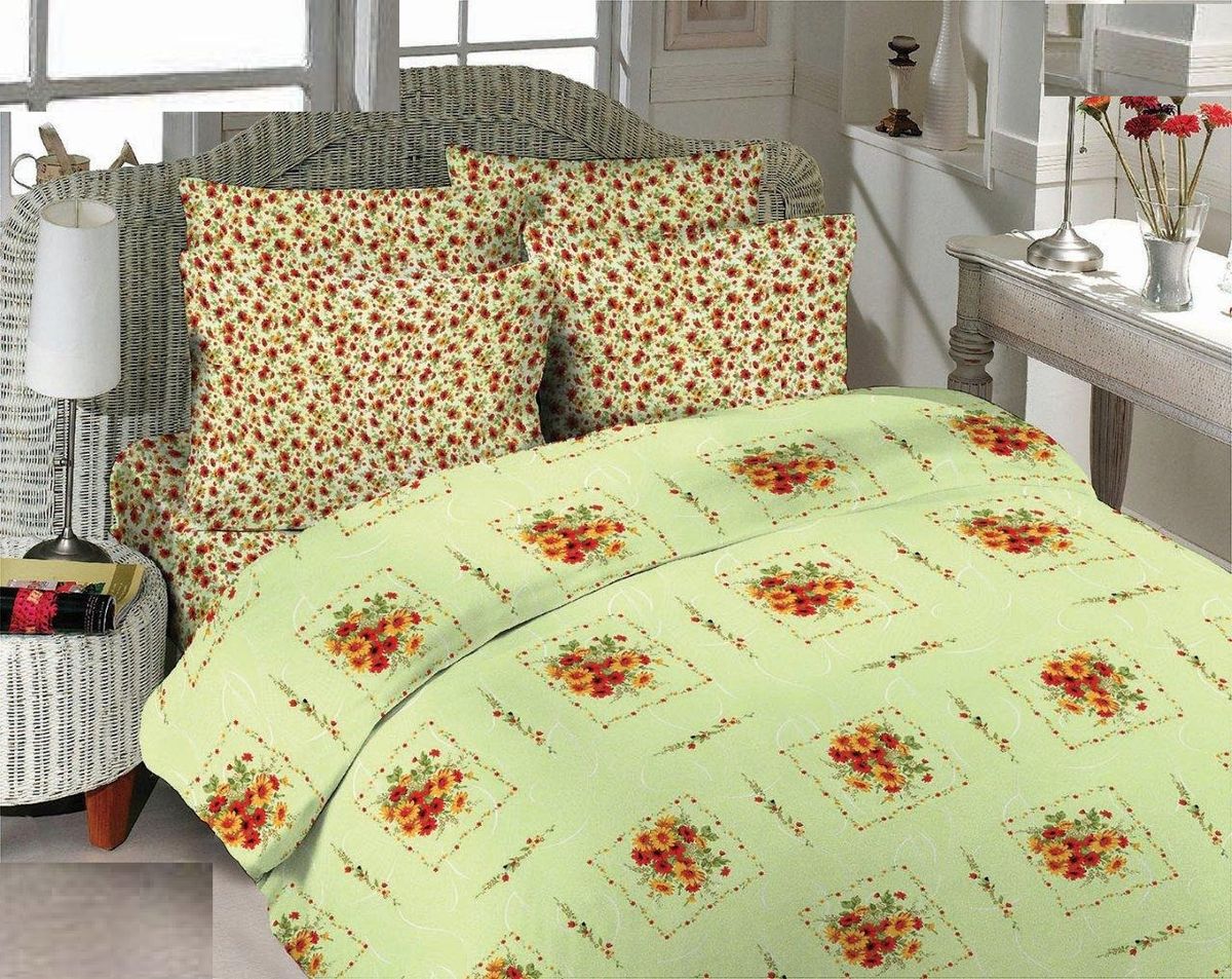 Комплект белья Liya Home Collection Идиллия, 2-спальный с евро простыней, наволочки 70x701515150000199 Комплект белья Liya Home Collection Идиллия, 2-спальный с евро простыней, наволочки 70x701515150000199Комплект белья Liya Home Collection Идиллия состоит из пододеяльника, простыни и двух наволочек. Изделия выполнены из хлопка (70%) и полиэстера (30%). Хлопок является классическим примером гигроскопичности, гигиеничности, натуральности и простоты. Сочетание его с полиэстером лишает ткань присущих хлопку недостатков. Изделия из хлопка с полиэстером не выгорают, не растягиваются, дольше используются. Постельное белье из хлопка с полиэстером имеет двукратную продолжительность эксплуатации, по сравнению с чистым хлопком, оно не мнется и сохнет очень быстро.